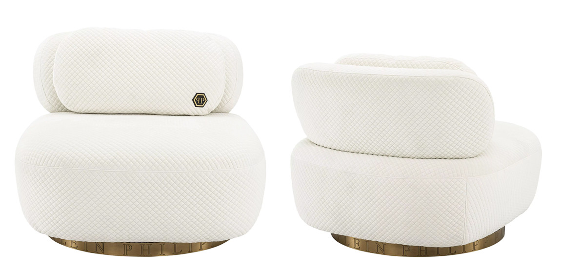 Кресло Philipp Plein Chair Signature White