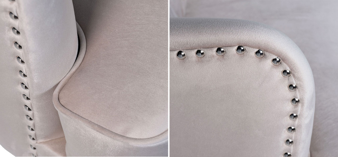 Кресло Snake light grey