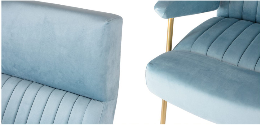 Кресло Solonar light blue