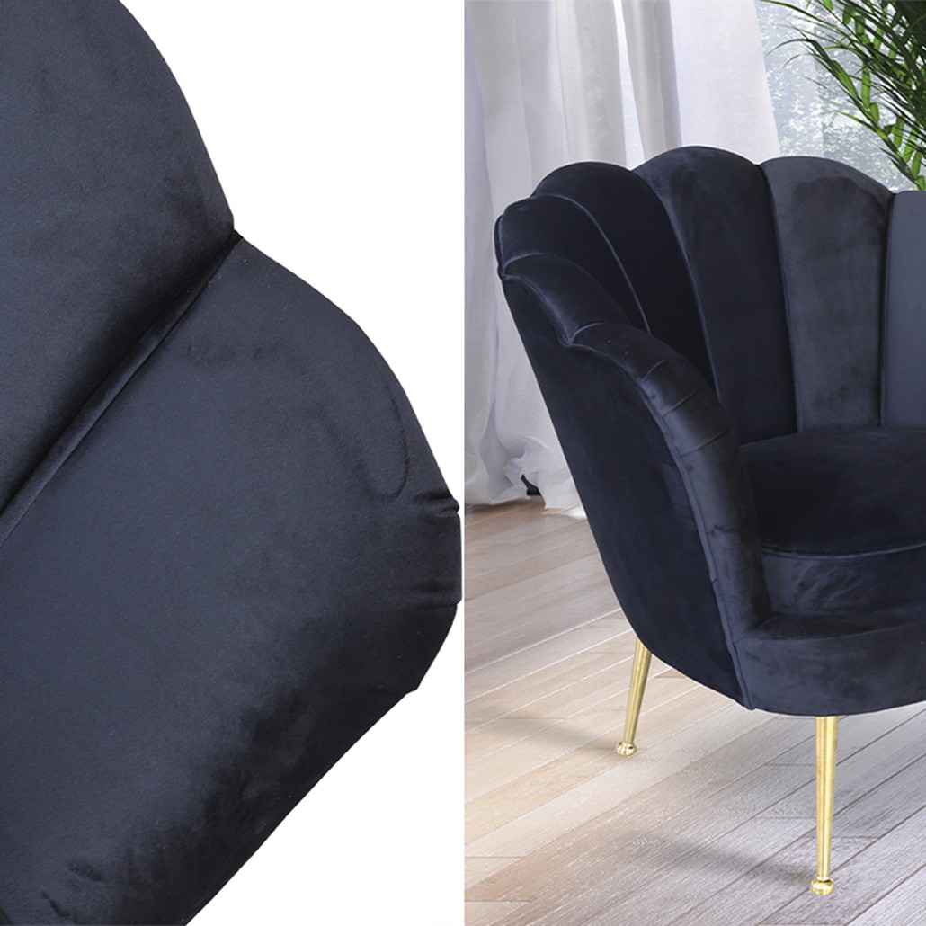 Кресло Trapezium Velur Black
