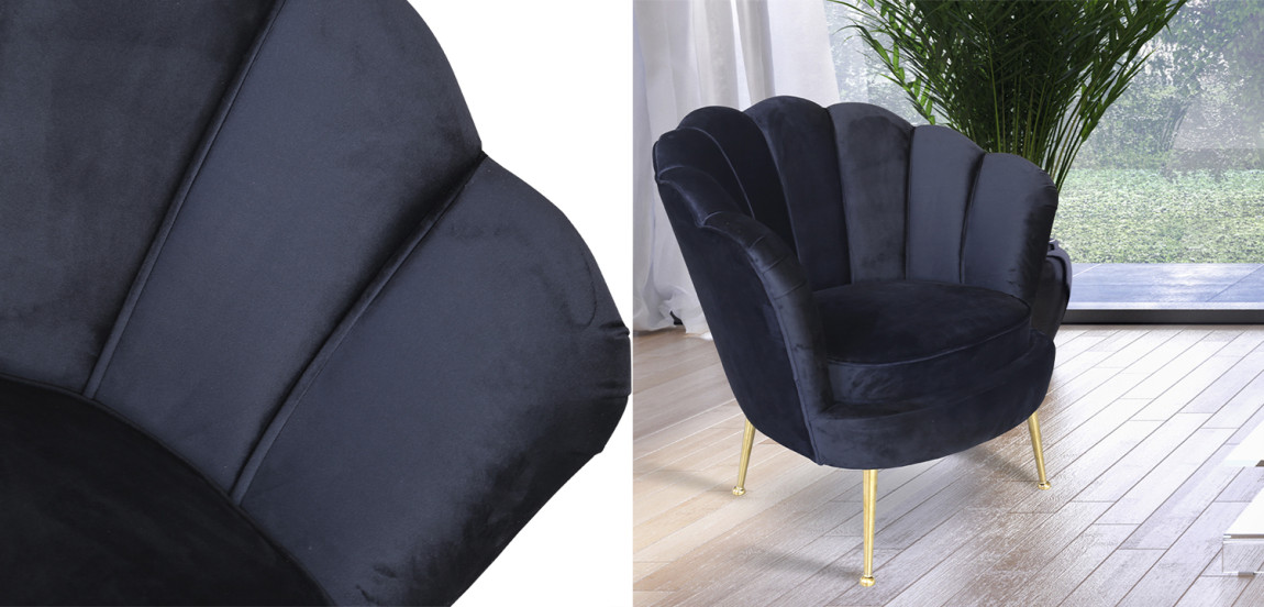 Кресло Trapezium Velur Black