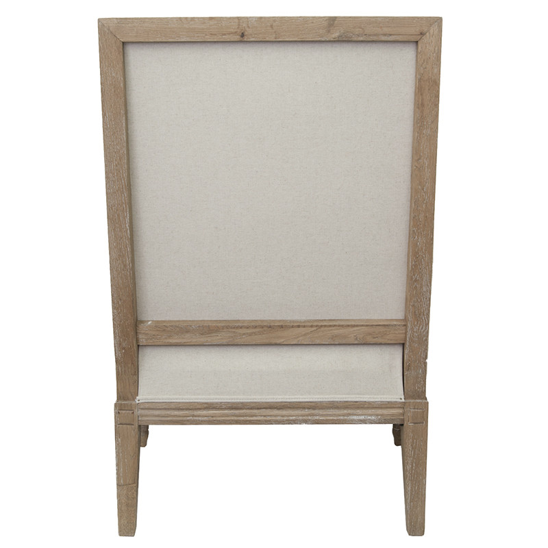 Кресло William Classical Armchair beige flax