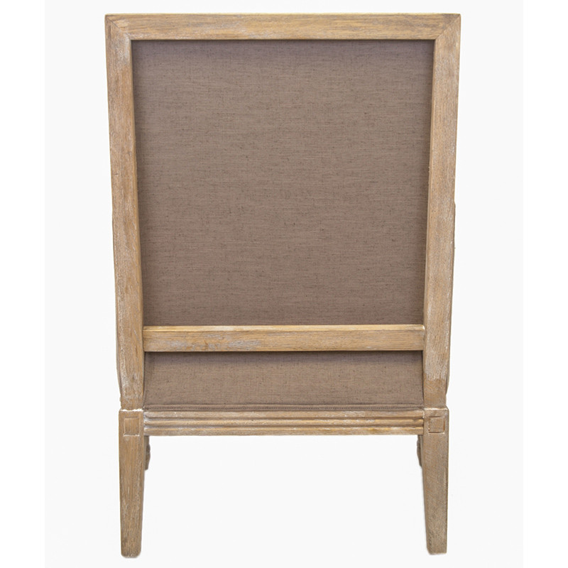 Кресло William Classical Armchair brown flax