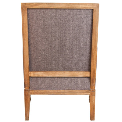 Кресло William Classical Armchair grey flax