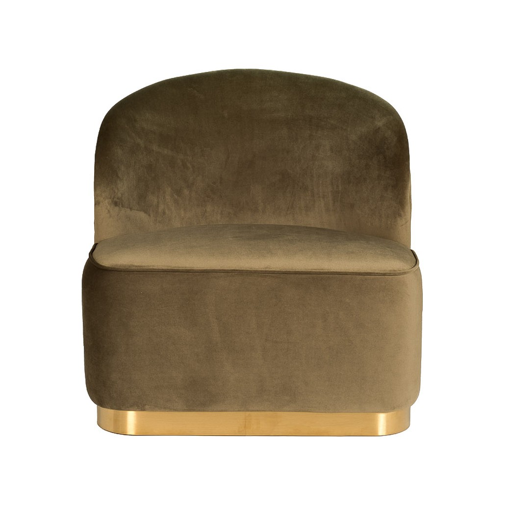 Кресло Zion DARK OLIVE WITH GOLD