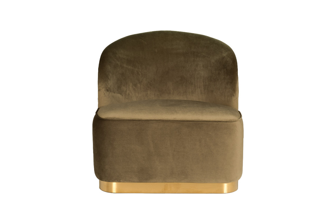 Кресло Zion DARK OLIVE WITH GOLD