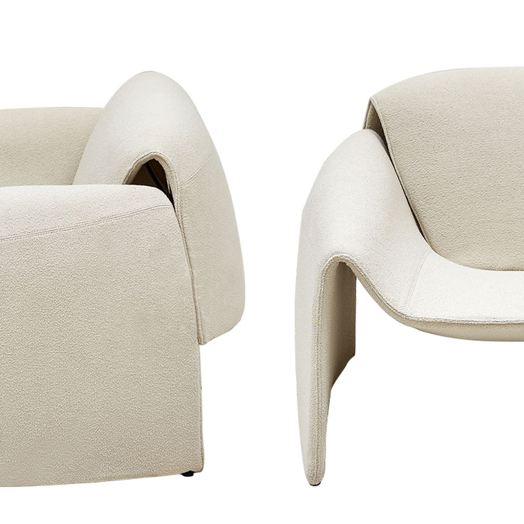 Кресло бежевое в стиле минимализм Chani Beige Armchair
