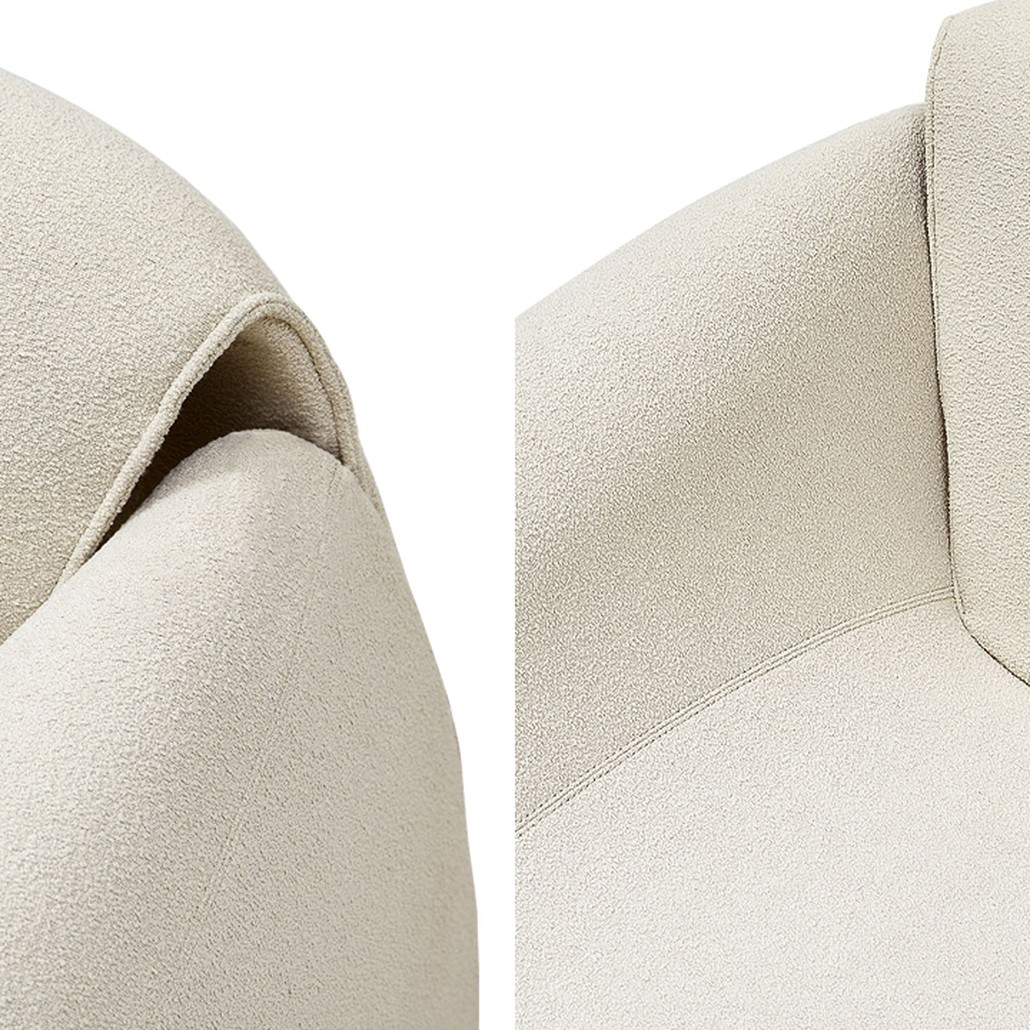 Кресло бежевое в стиле минимализм Chani Beige Armchair