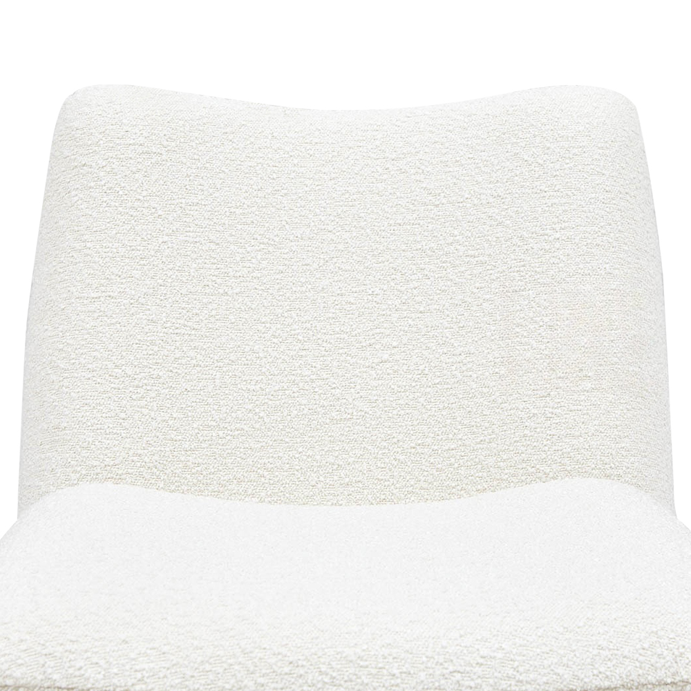 Кресло белое Cress White Boucle Collection Armchair