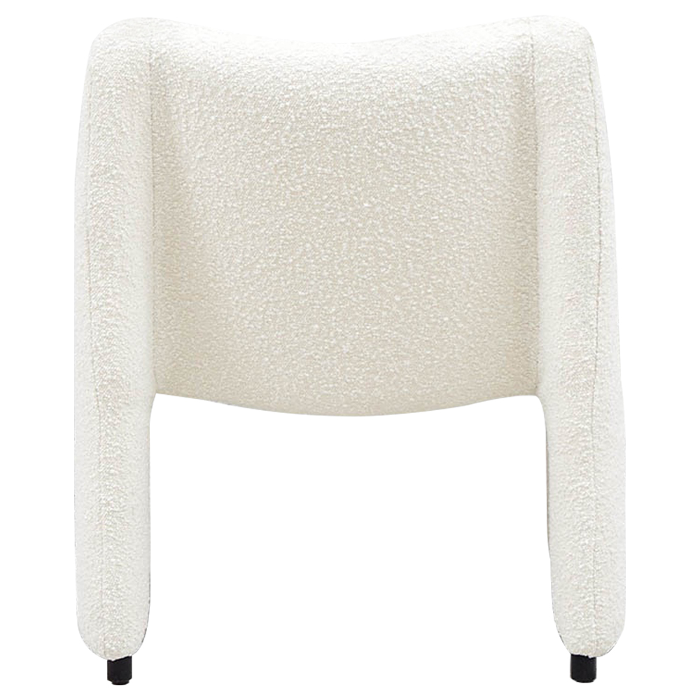 Кресло белое Cress White Boucle Collection Armchair
