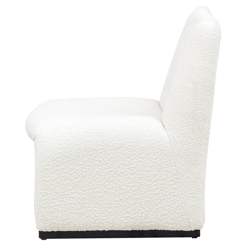 Кресло белое Cress White Boucle Collection Armchair