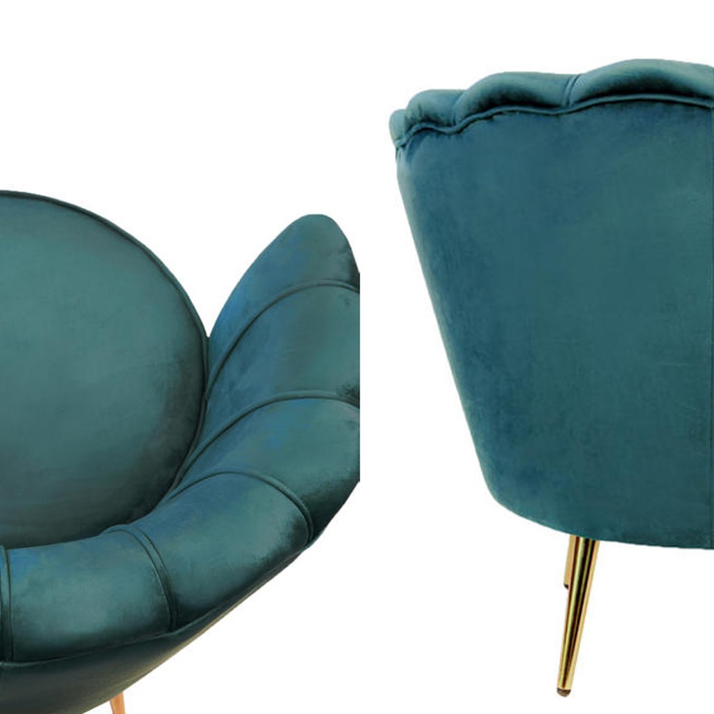 Кресло Бирюзовый велюр Trapezium Turquoise velvet