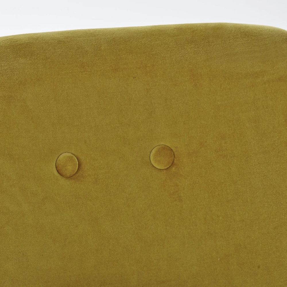 Кресло велюровое горчичного цвета Diaspro Mustard Armchair