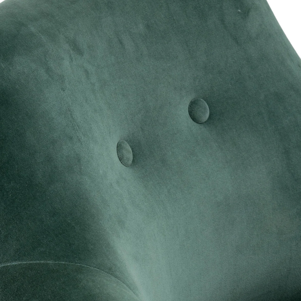 Кресло велюровое темно-зеленого цвета Diaspro Green Armchair