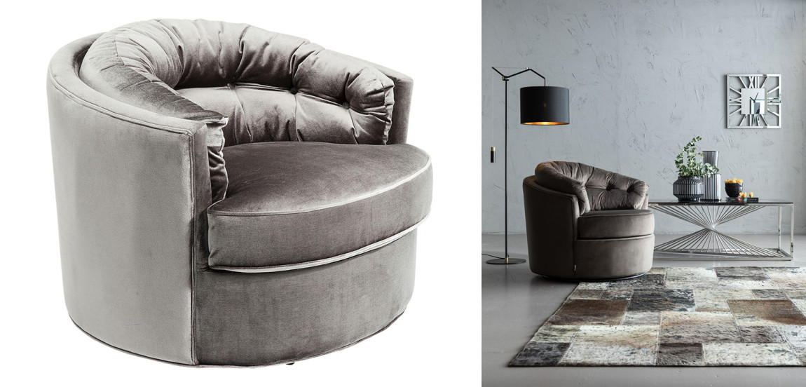 Кресло вращающееся Gray Delilah