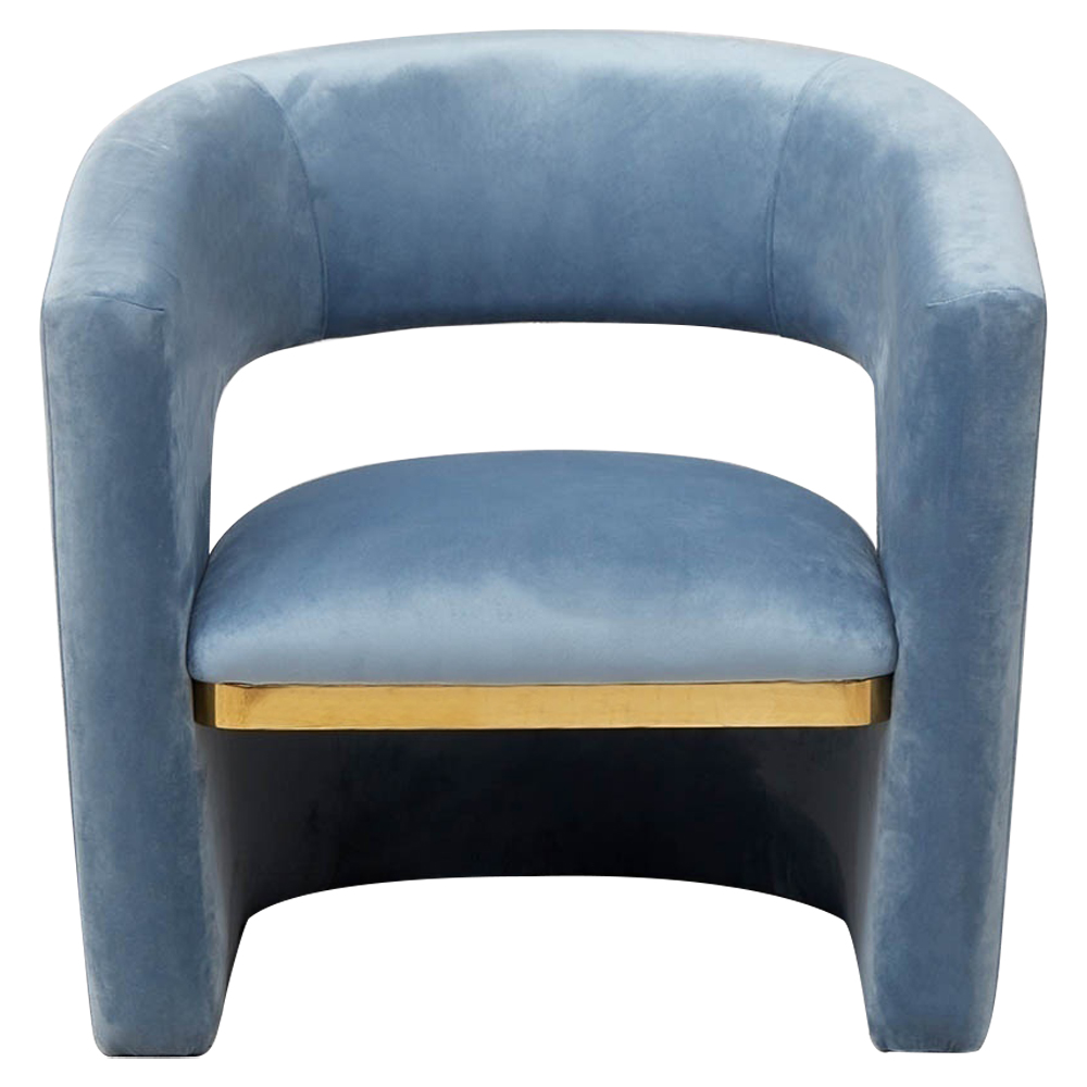Кресло голубое Walsh Blue Armchair