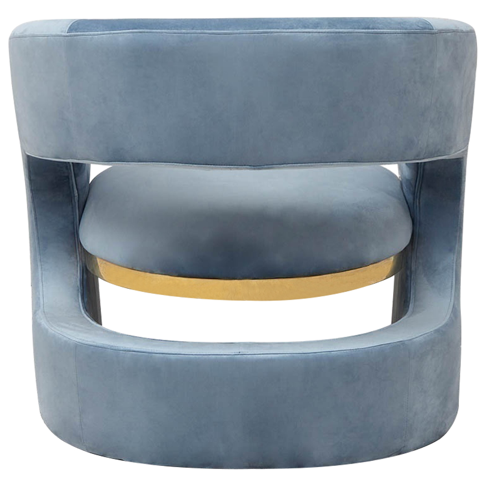 Кресло голубое Walsh Blue Armchair