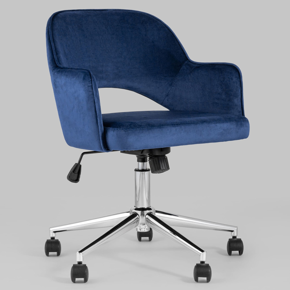 Кресло для компьютерного стола Veloury Blue