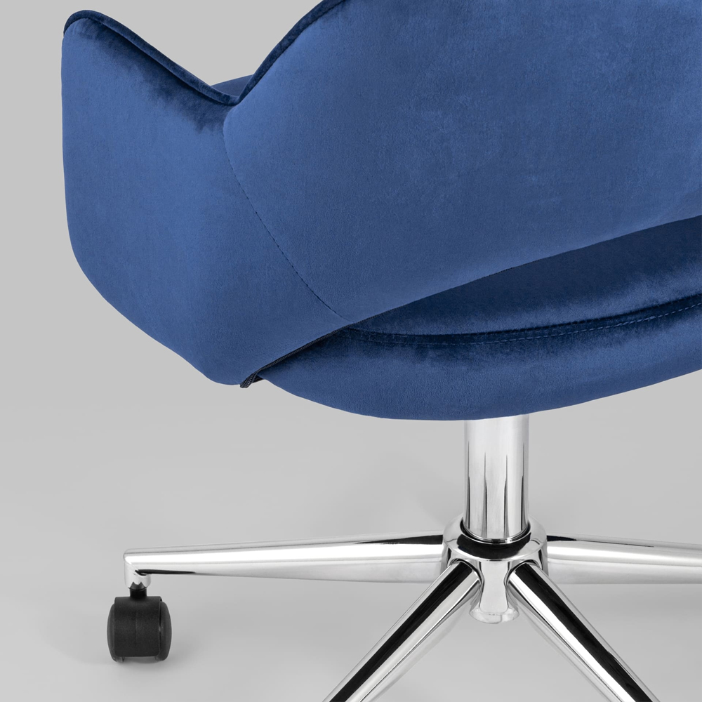 Кресло для компьютерного стола Veloury Blue