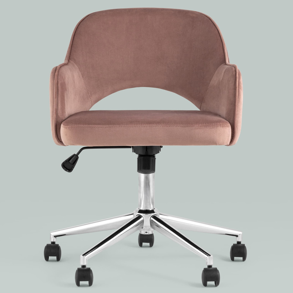 Кресло для компьютерного стола Veloury Pink