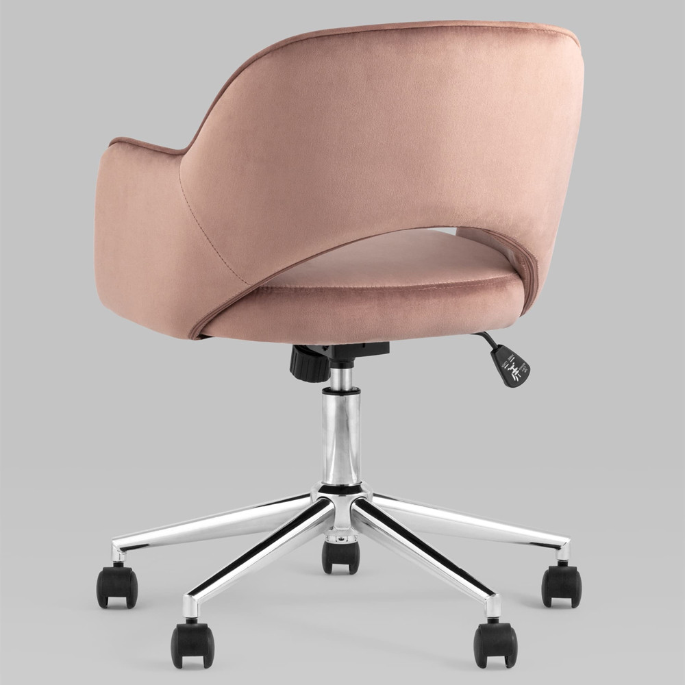 Кресло для компьютерного стола Veloury Pink