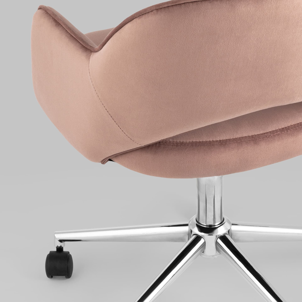 Кресло для компьютерного стола Veloury Pink