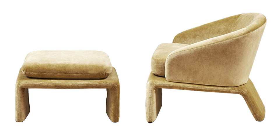 Кресло и пуф Connor Armchair