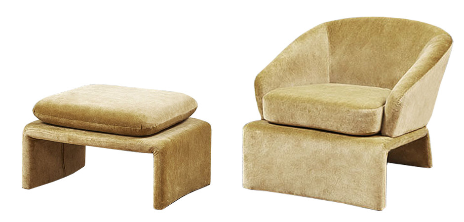 Кресло и пуф Connor Armchair