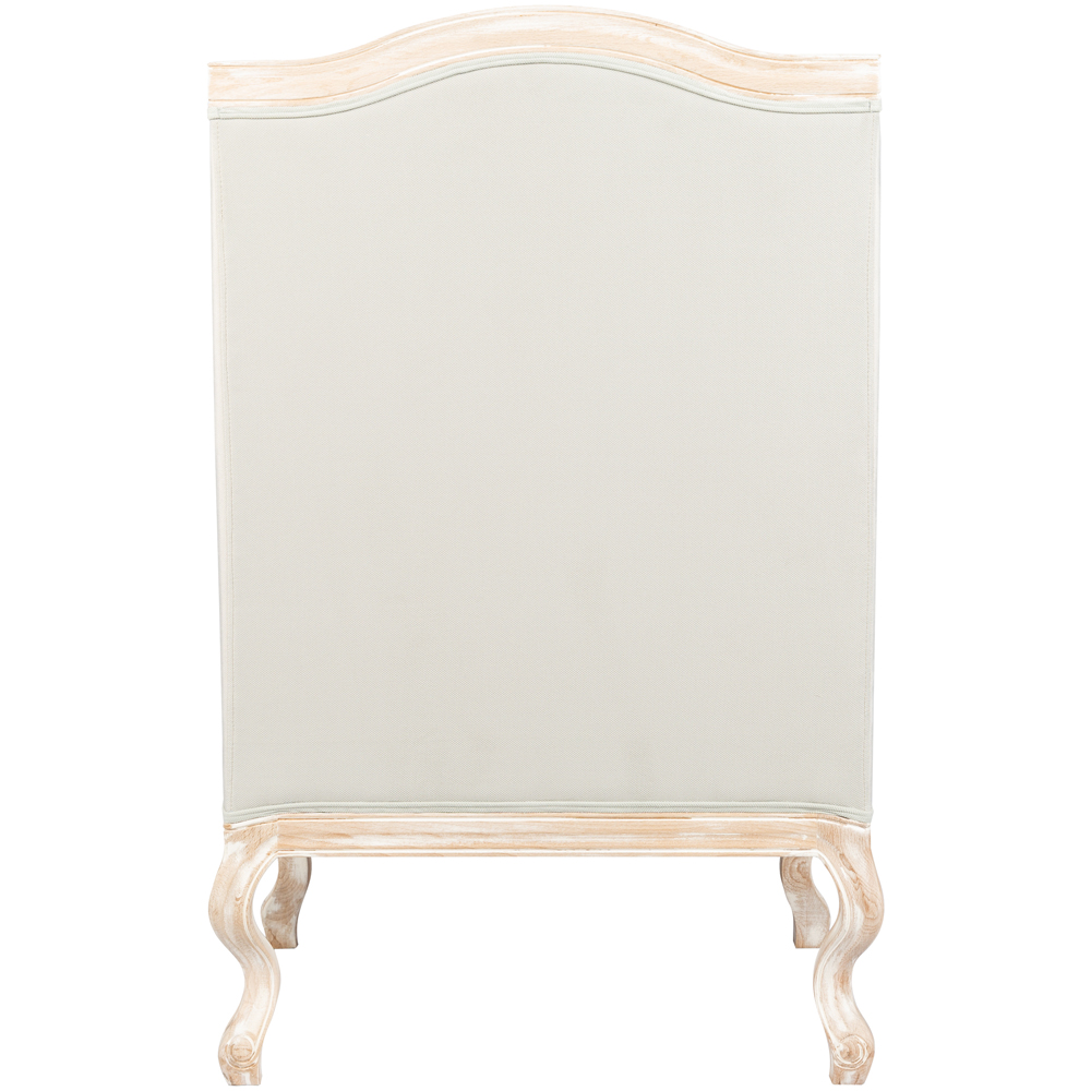 Кресло из массива бука серое с растительным орнаментом Raffael Floral Grey Armchair