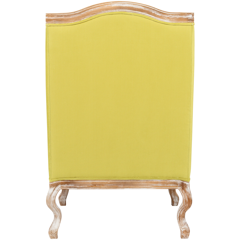 Кресло из натурального бука бежевое с изображением птиц и цветов Beige Green Chinoiserie Garden Armchair