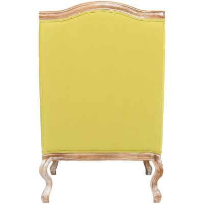 Кресло из натурального бука бежевое с изображением птиц и цветов Beige Green Chinoiserie Garden Armchair