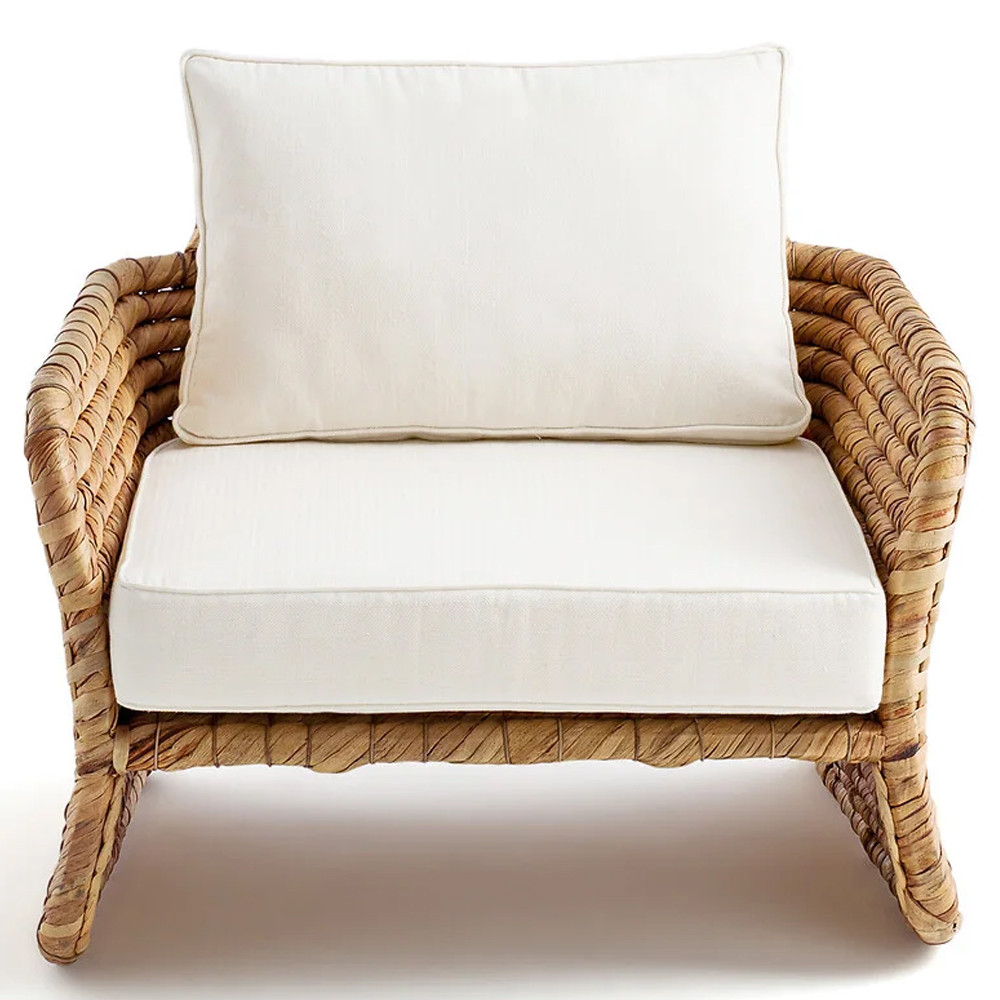 Кресло из плетеного гиацинта Gardner Wicker Armchair