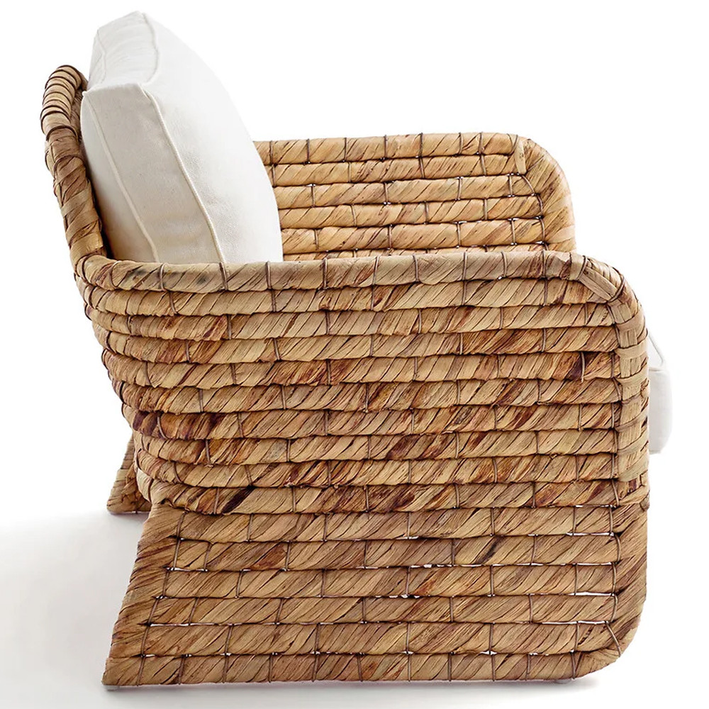 Кресло из плетеного гиацинта Gardner Wicker Armchair