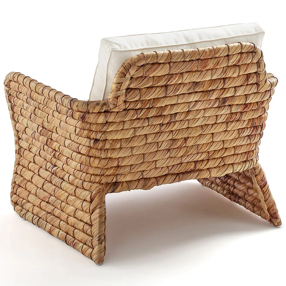 Кресло из плетеного гиацинта Gardner Wicker Armchair