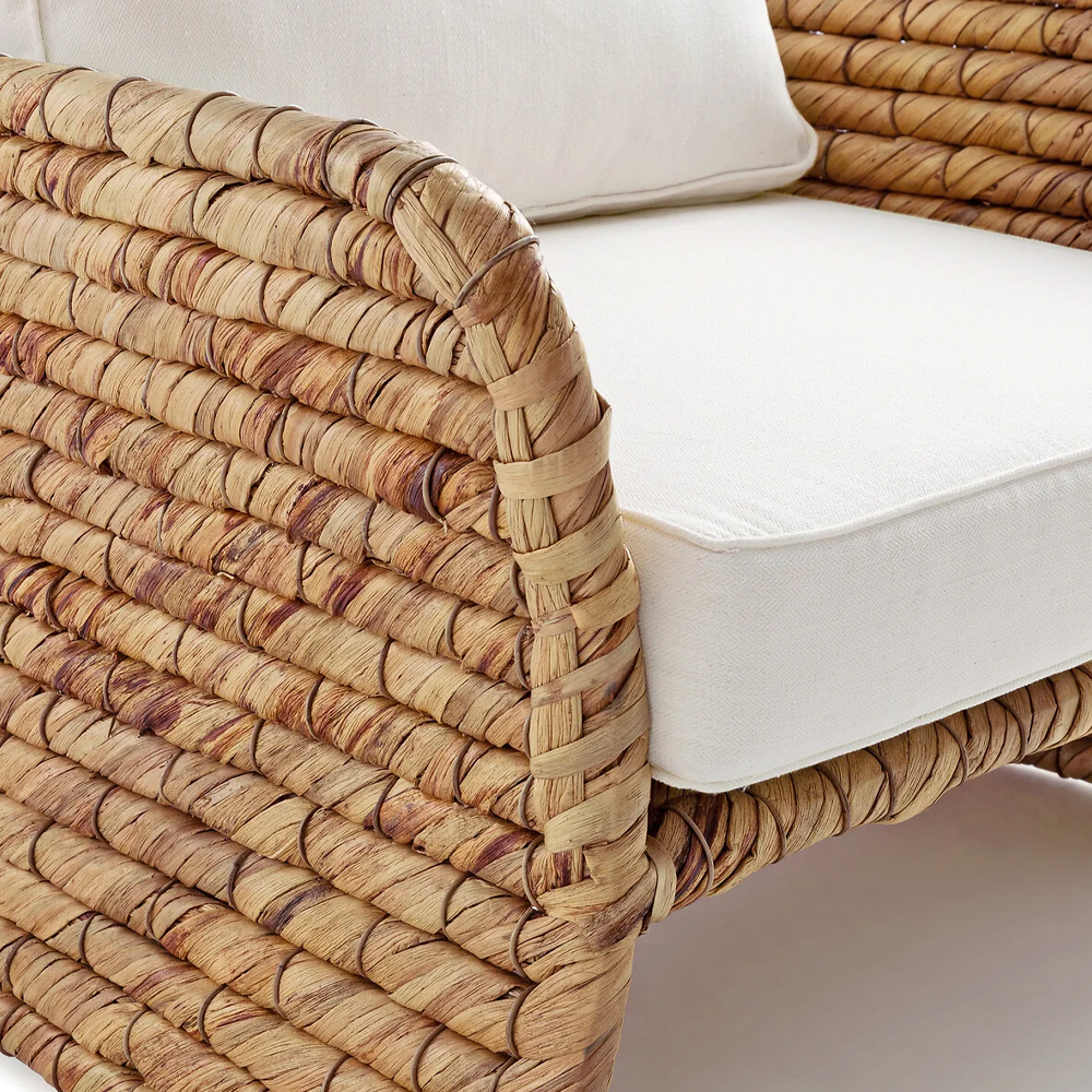 Кресло из плетеного гиацинта Gardner Wicker Armchair