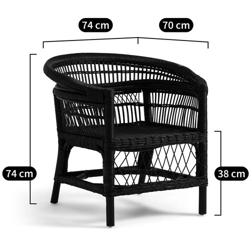 Кресло из ротанга Amadis Rattan Armchair