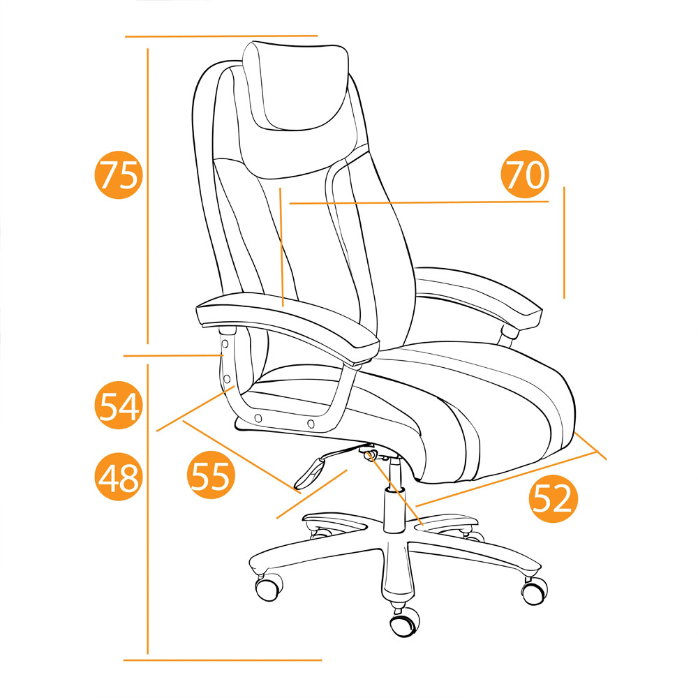 Кресло компьютерное City Chair стёганное