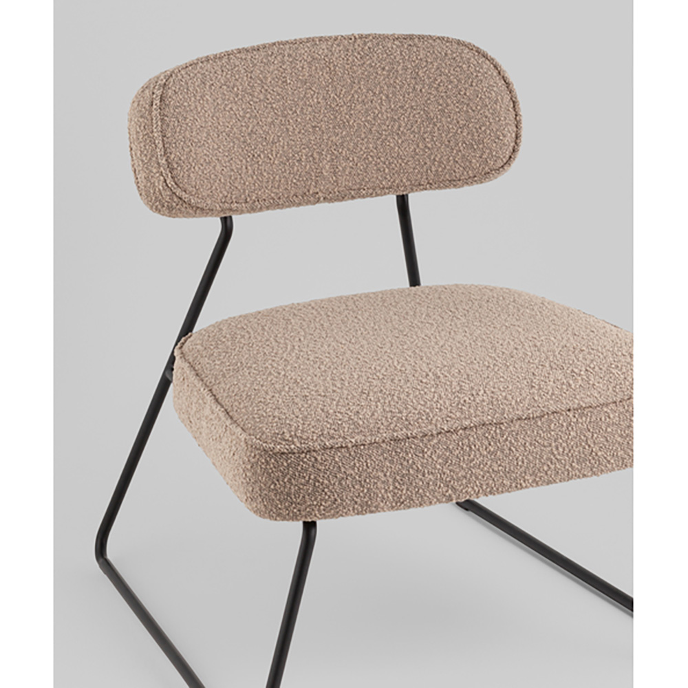 Кресло лаунж Kate букле капучино