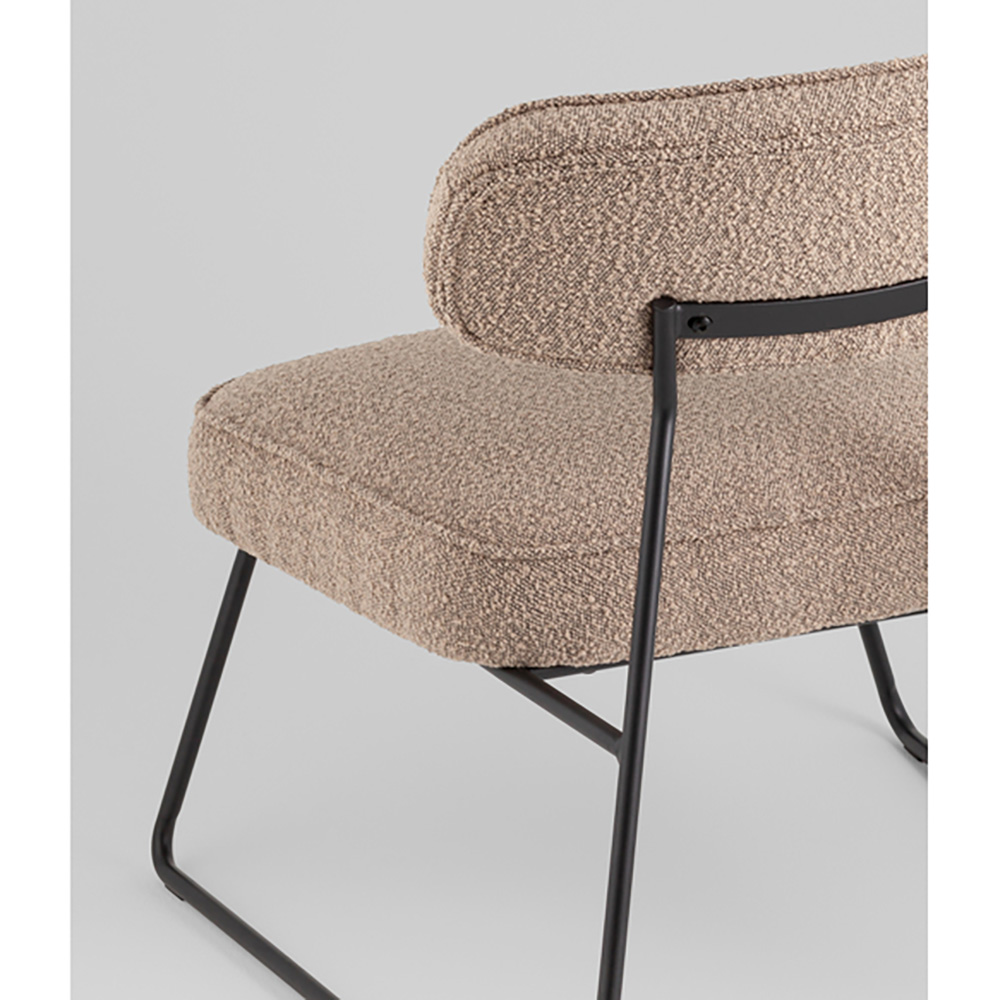 Кресло лаунж Kate букле капучино