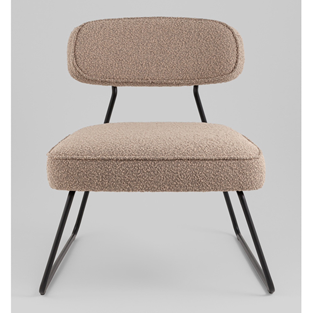 Кресло лаунж Kate букле капучино