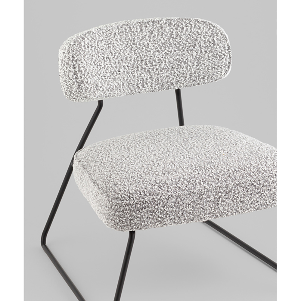 Кресло лаунж Kate букле серый