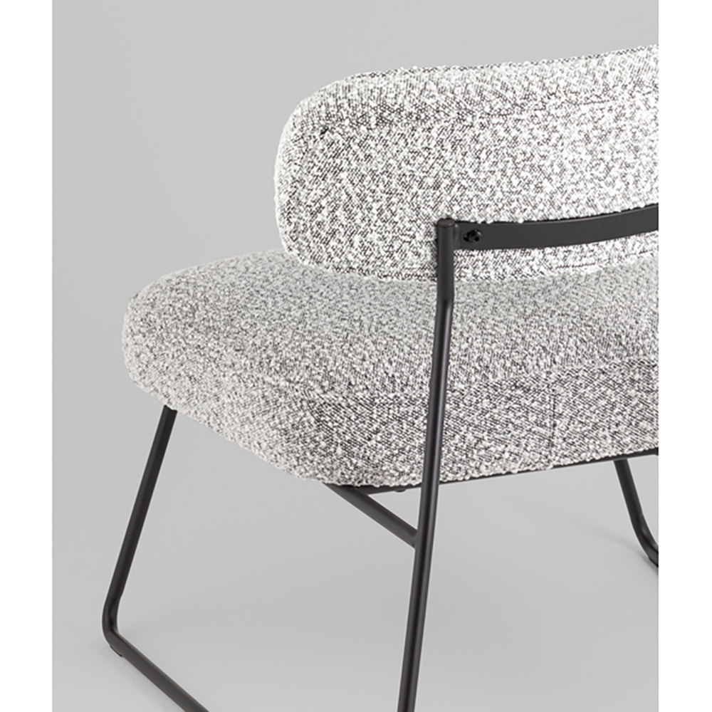 Кресло лаунж Kate букле серый