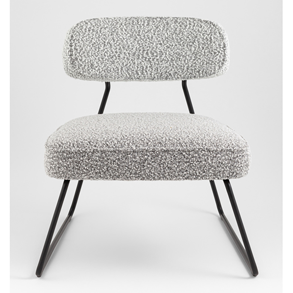 Кресло лаунж Kate букле серый