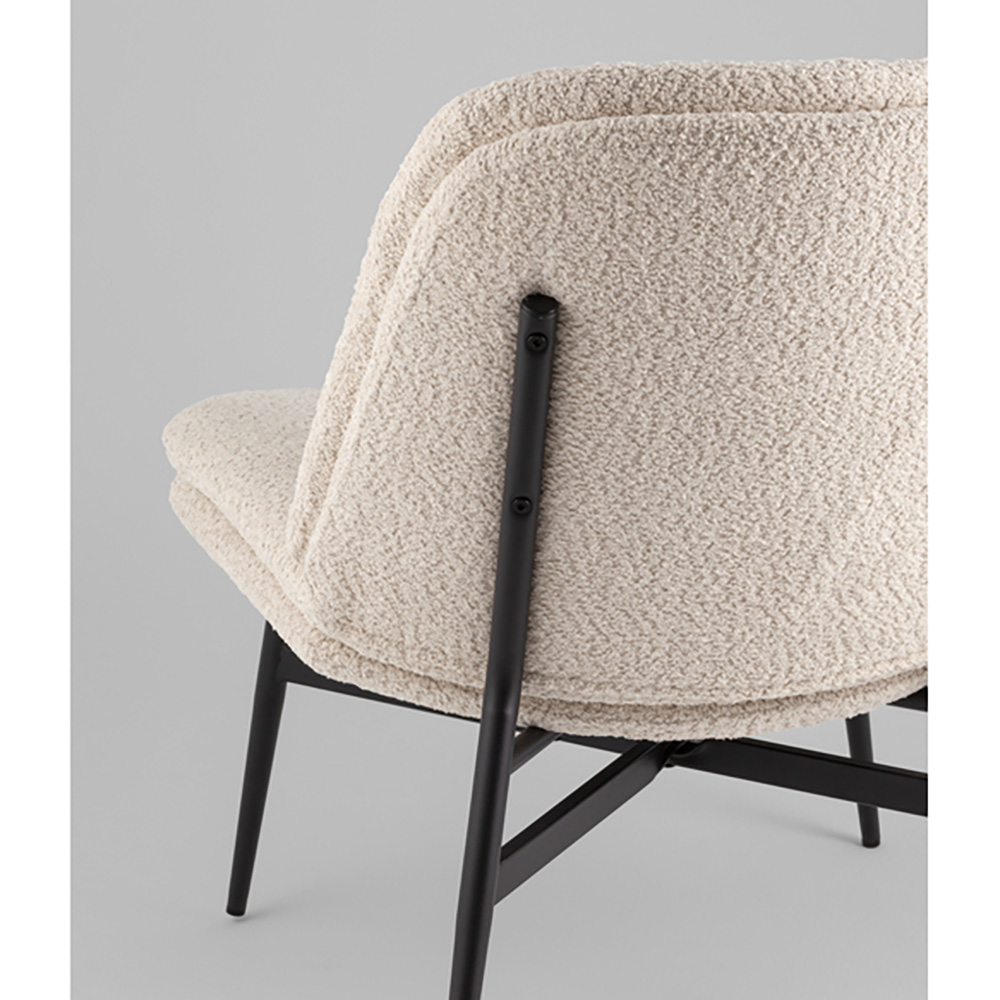 Кресло лаунж Tail молочный