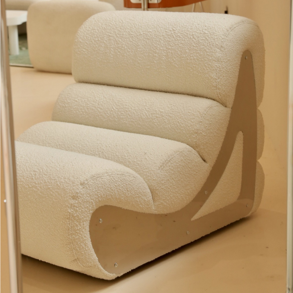 Кресло мягкое без подлкотников White Sheepskin Armchair