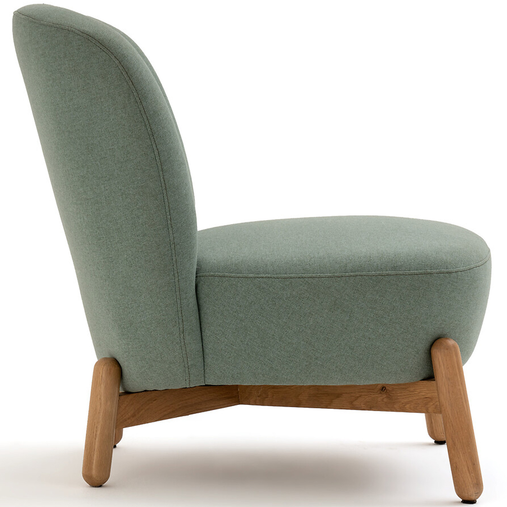 Кресло на деревянных ножках Olguin Green Chair