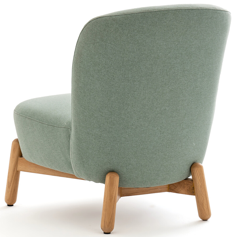 Кресло на деревянных ножках Olguin Green Chair