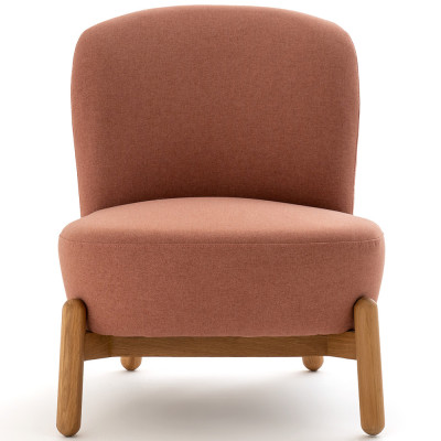 Кресло на деревянных ножках Olguin Pink Chair