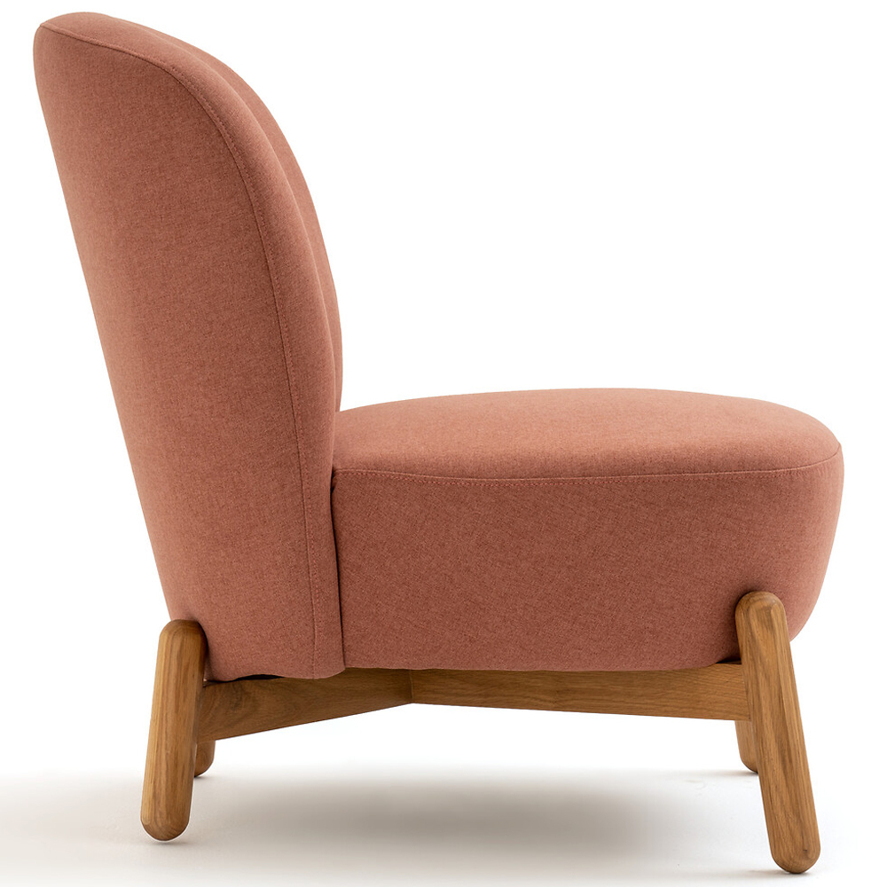 Кресло на деревянных ножках Olguin Pink Chair
