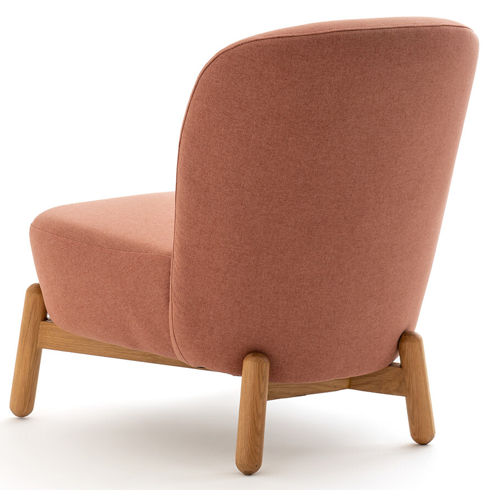 Кресло на деревянных ножках Olguin Pink Chair